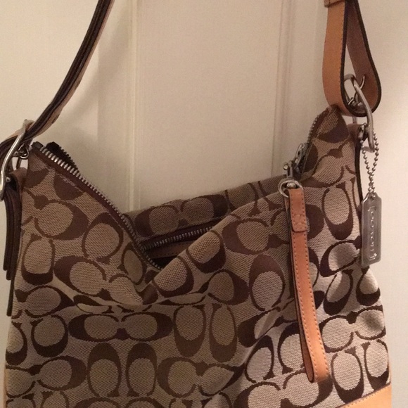 Coach Signature Convertible Bag 100% Authentic - Picture 3 of 4